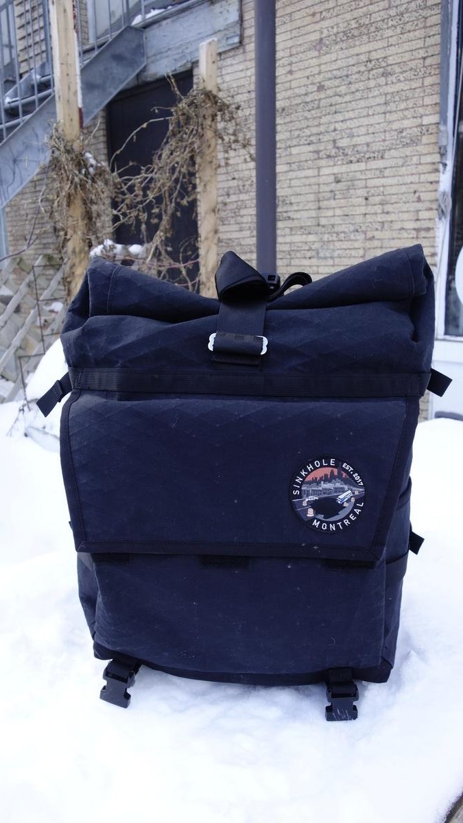 a black backpack
